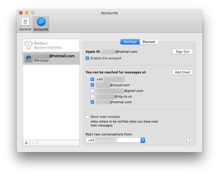 connect iphone to mac for messages